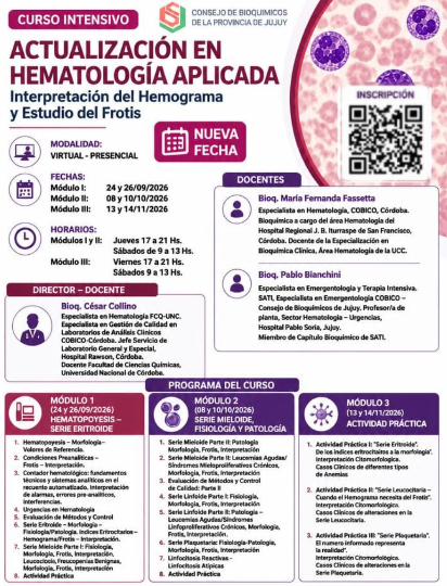 Protegido: CURSO INTENSIVO ACTUALIZACION EN HEMATOLOGIA